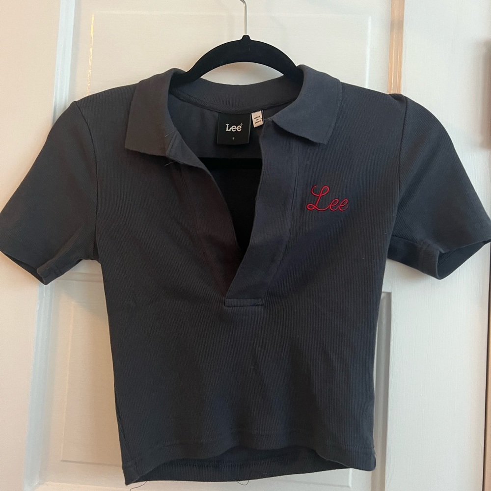 lee short sleeve collared shirt